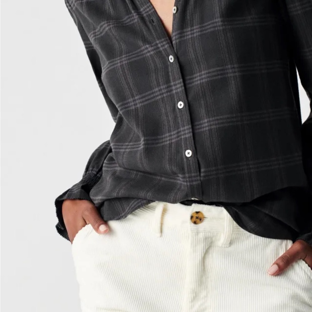Faherty Harper Top Flannel Blouse XS NWT - Picture 4 of 9